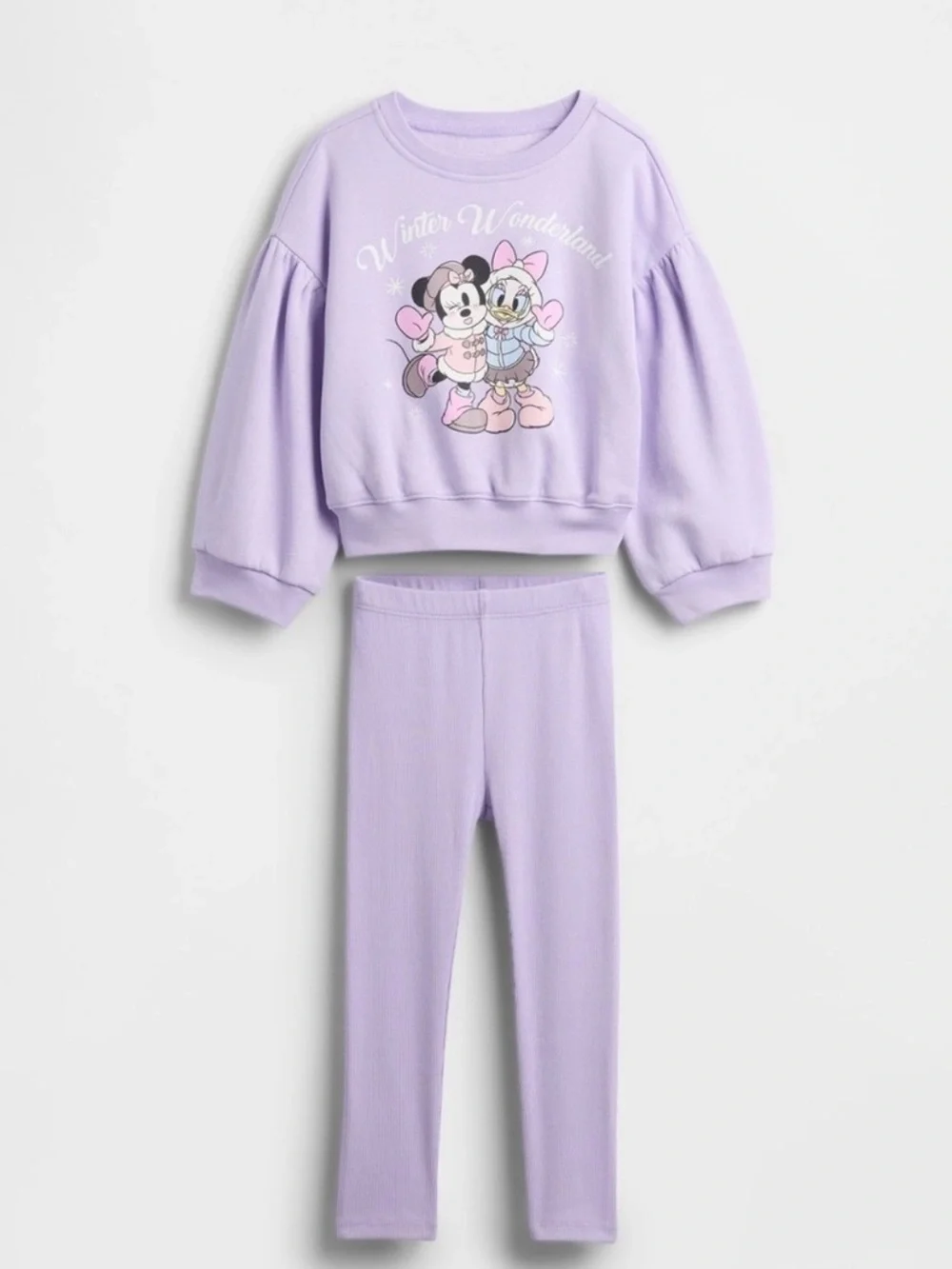 Baby GAP Disney Minnie Mouse & Daisy Duck Sweatshirt & Leggings Set 12-18M